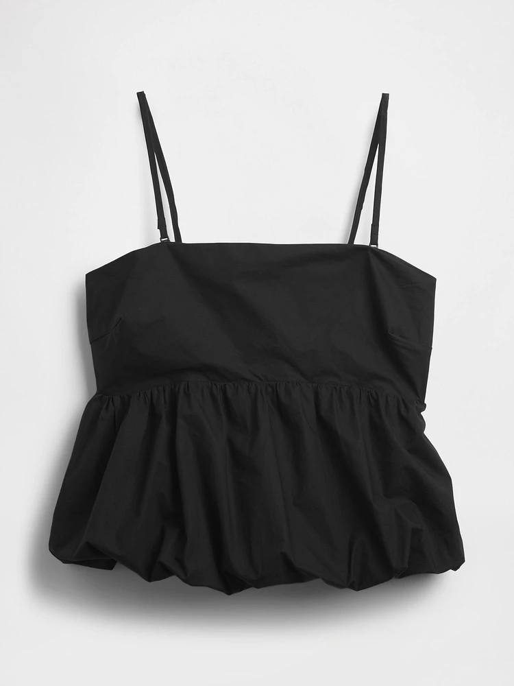 Poplin Bubble Top