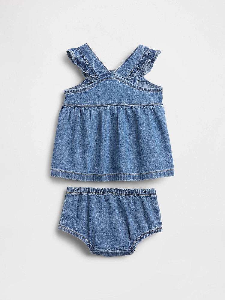 Baby Denim Skirtall Set