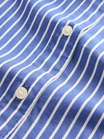 Organic Cotton Poplin Balloon-Sleeve Shirt