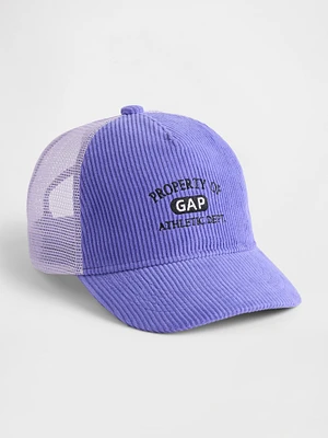 Kids Corduroy Logo Baseball Hat