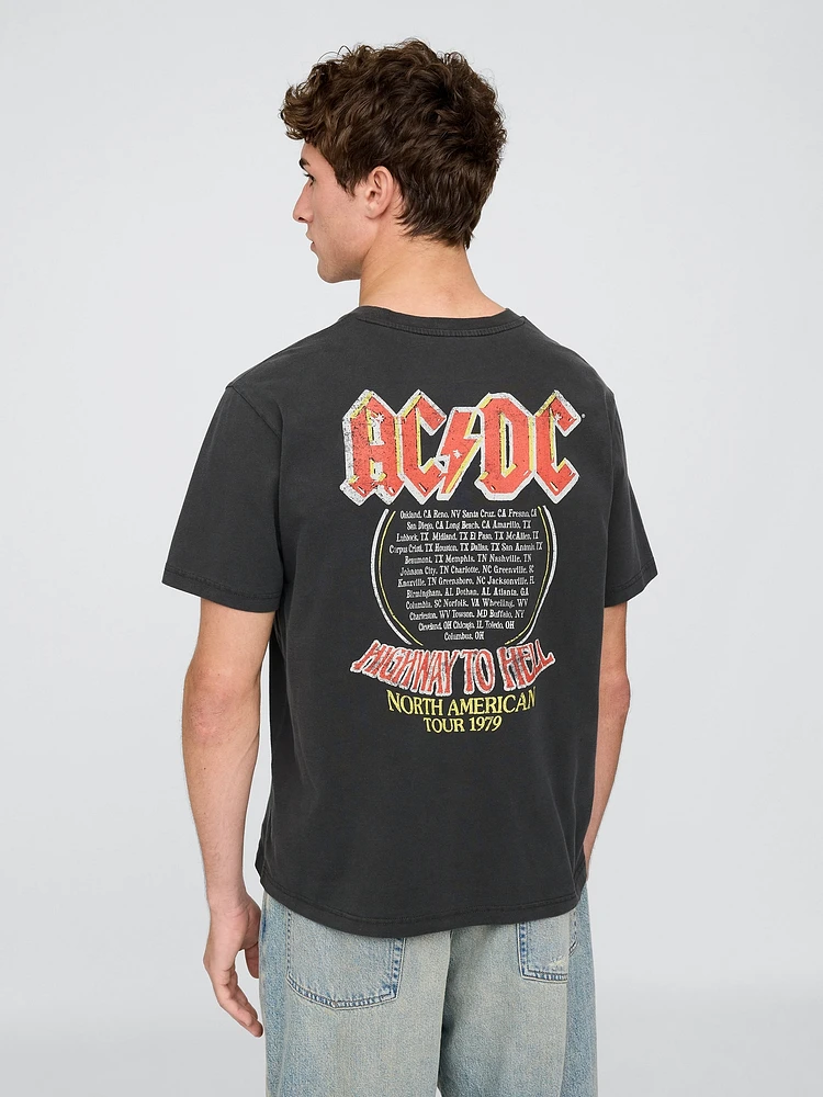AC/DC 1979 Tour Relaxed Graphic T-Shirt