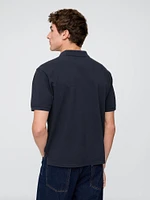 Relaxed Pique Polo Shirt