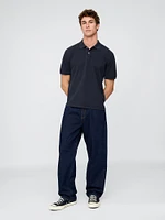 Relaxed Pique Polo Shirt