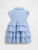 Baby & Toddler Poplin Tiered Shirtdress