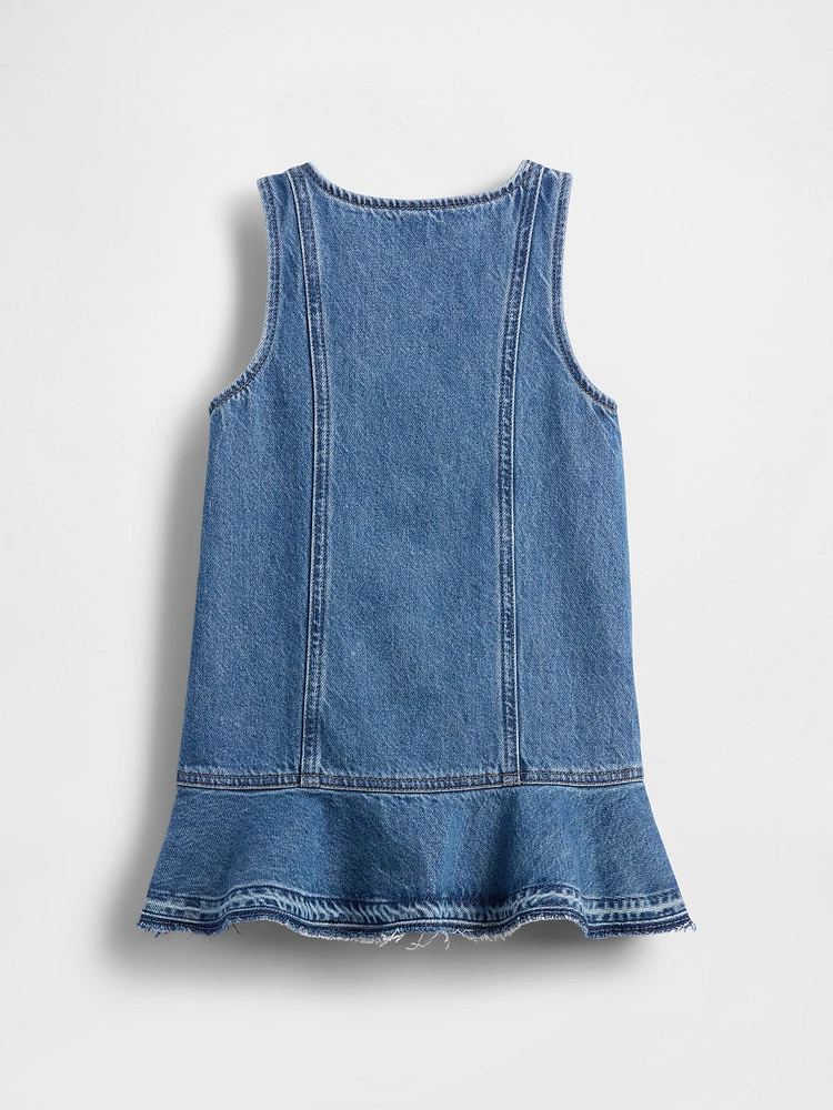 Baby & Toddler Denim Peplum Hem Dress