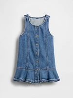 Baby & Toddler Denim Peplum Hem Dress