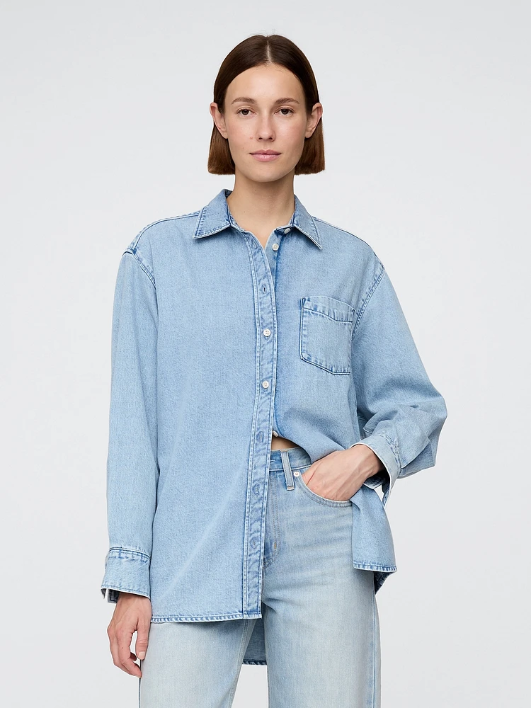 UltraSoft Denim Big Shirt