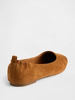 Vegan Suede Ballet Flats
