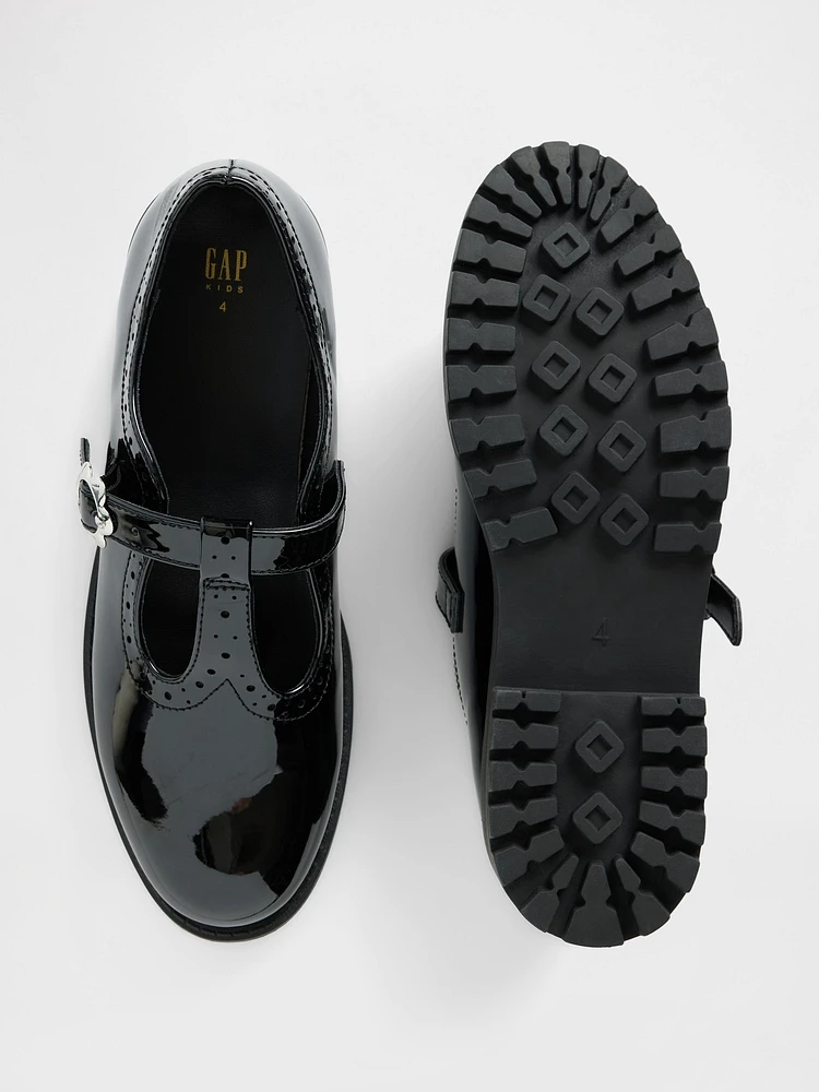 Kids T-Strap Loafers