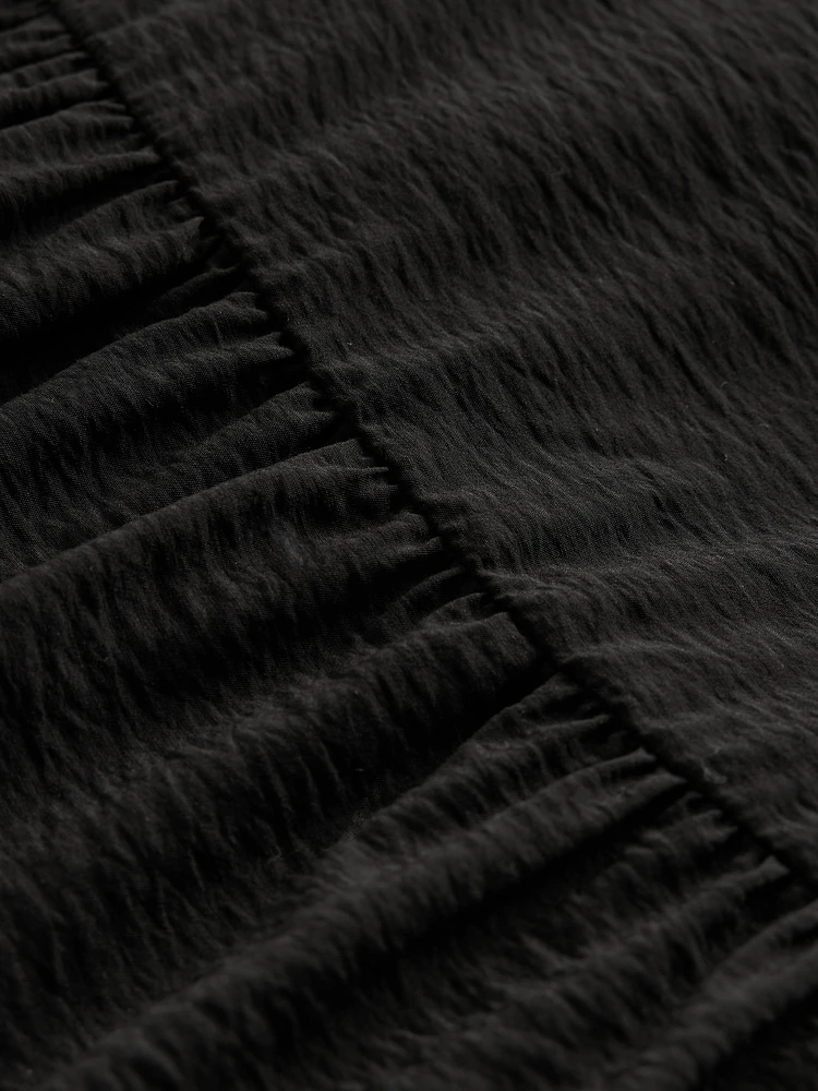 Tie-Front Tiered Maxi Dress