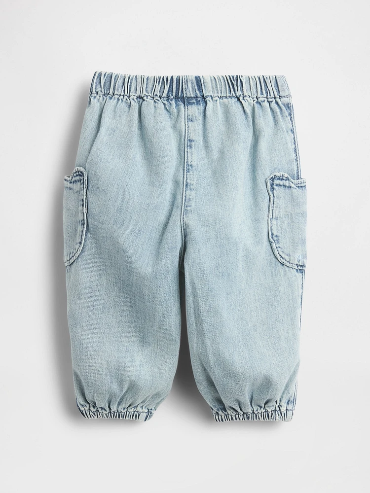 Baby Bear Pocket Denim Joggers