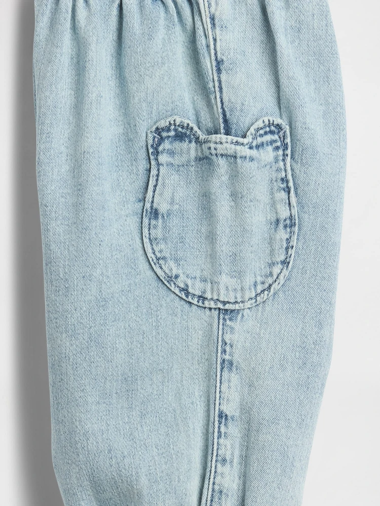 Baby Bear Pocket Denim Joggers