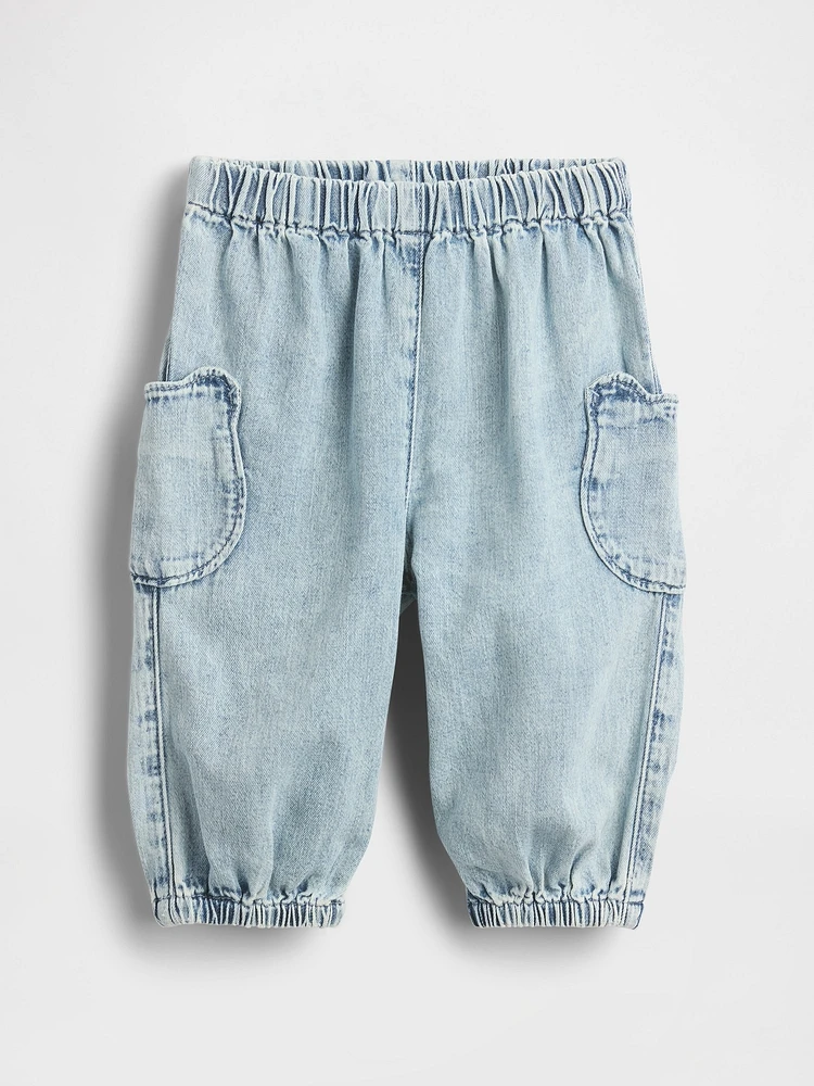Baby Bear Pocket Denim Joggers