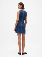 Denim Mini Shift Dress