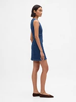 Denim Mini Shift Dress