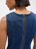 Denim Mini Shift Dress
