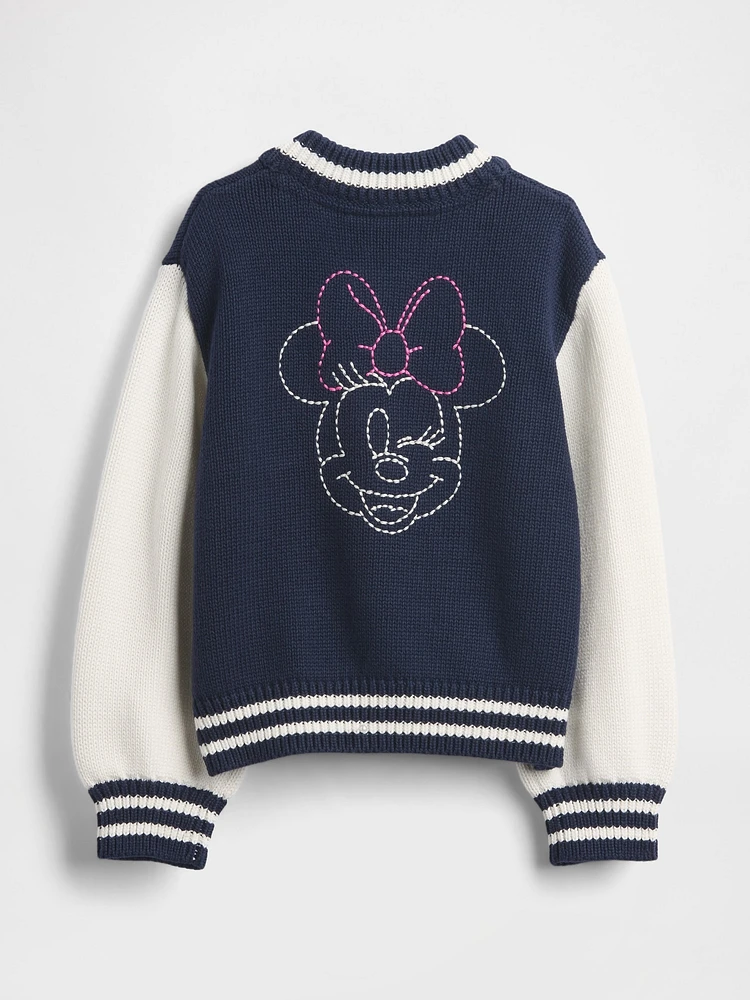 Gap × Baby & Toddler Minnie Mouse Varsity Sweater