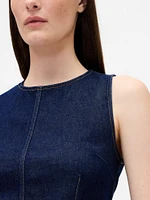Denim Crop Shell Tank Top