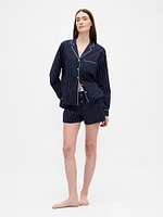 Poplin Logo PJ Boxer Shorts