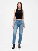 High Rise ’90s Straight Crop Jeans