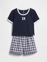 Kids Recycled PJ Short Set