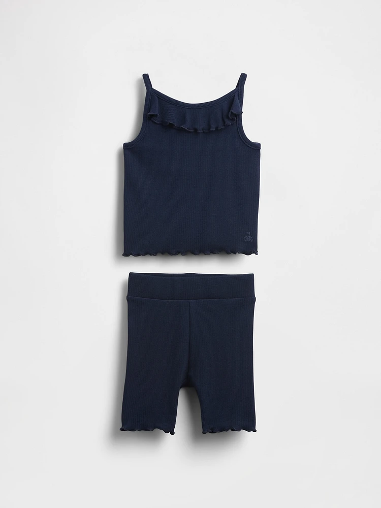 Baby & Toddler Ruffle Rib Outfit Set