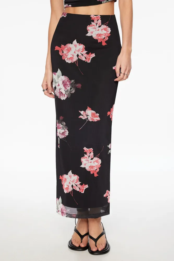 Dynamite Arya Mesh Maxi Skirt