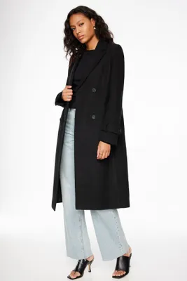 Belted Wool Maxi Coat