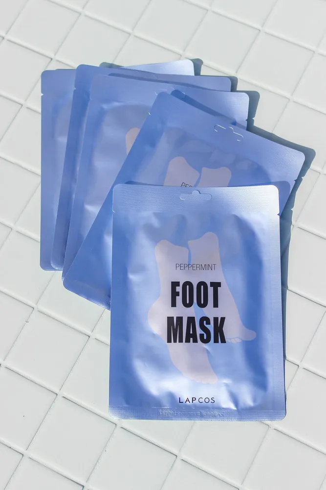 LAPCOS | 5-Pack Peppermint Foot Mask 