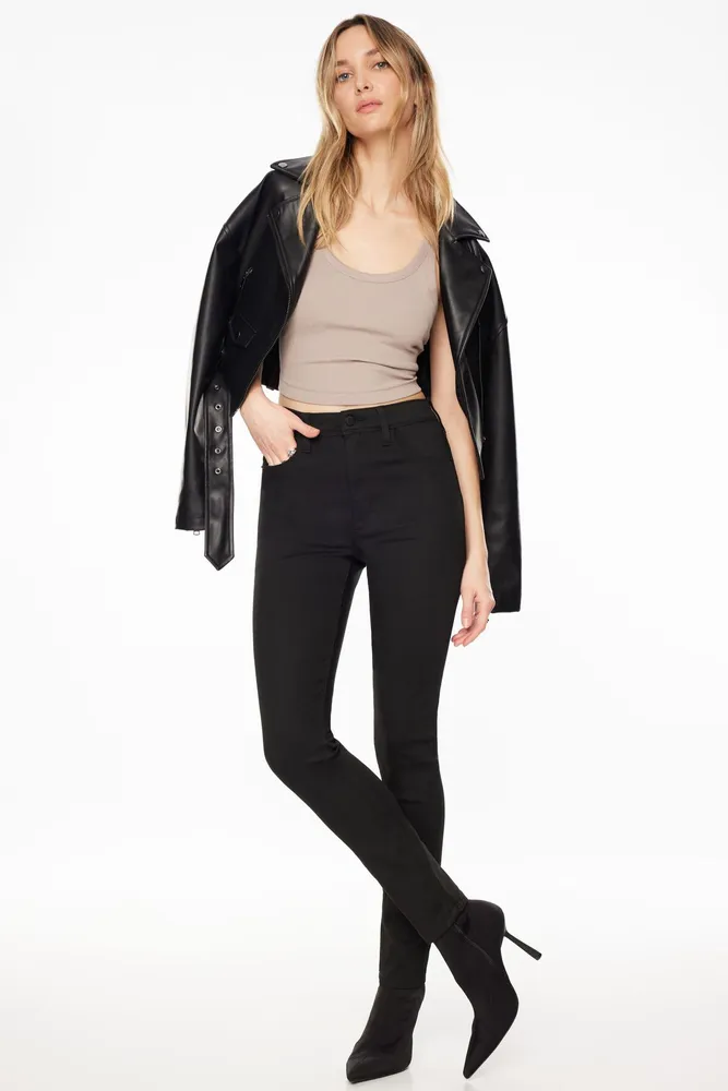 High-Rise Sculpt Black Skinny Jeans