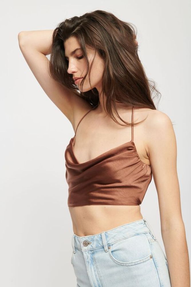Dynamite Celia Cowl Neck Tie-Back Cami | Mall of America®