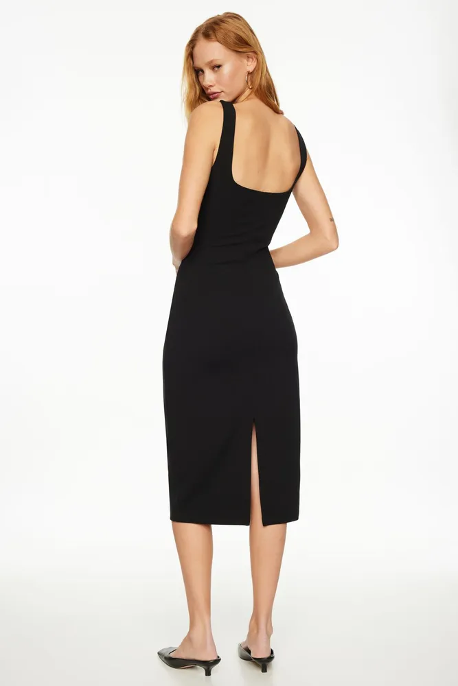 Naomi Low Back Midi Dress