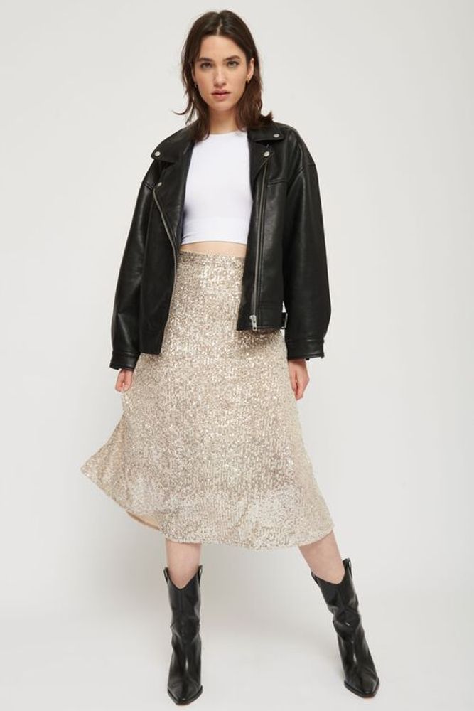 Presley Sequins Midi Skirt