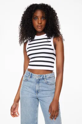 Avie Sleeveless Ribbed Tank Top