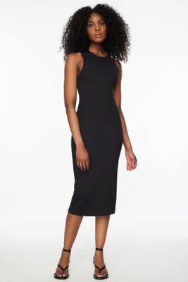 Tana Sculpt Midi Dress Black