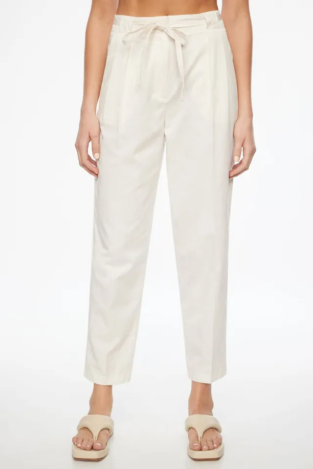 Zara STRAIGHT LEG POCKET PANTS ZW LEATHER COLLECTION