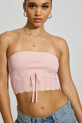 Pointelle Tube Top