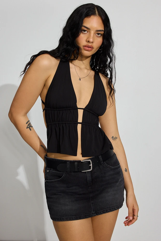 Plunge Flyaway Tank Top