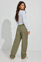 Pantalon ample à taille basse