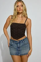 Haut bustier en dentelle