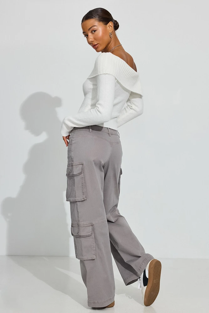 Pantalon cargo Cameron à taille basse