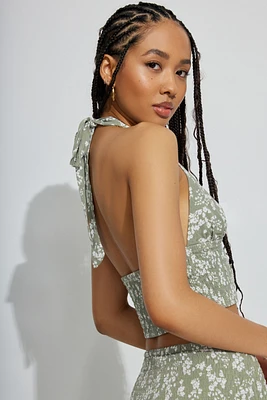 Ayla Smocked Halter Top