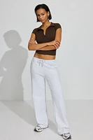 Sleek Short Sleeve Polo Top