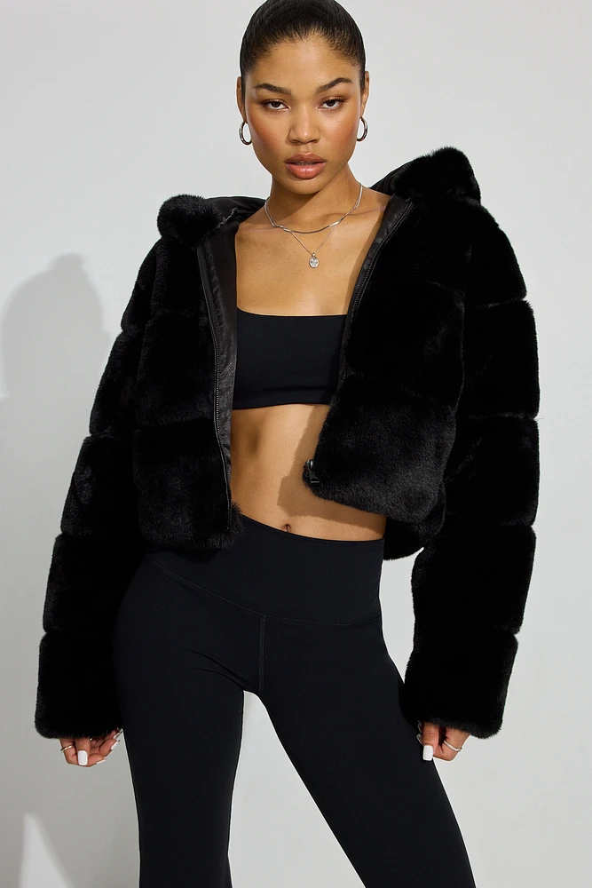 Faux-Fur Puffer Jacket