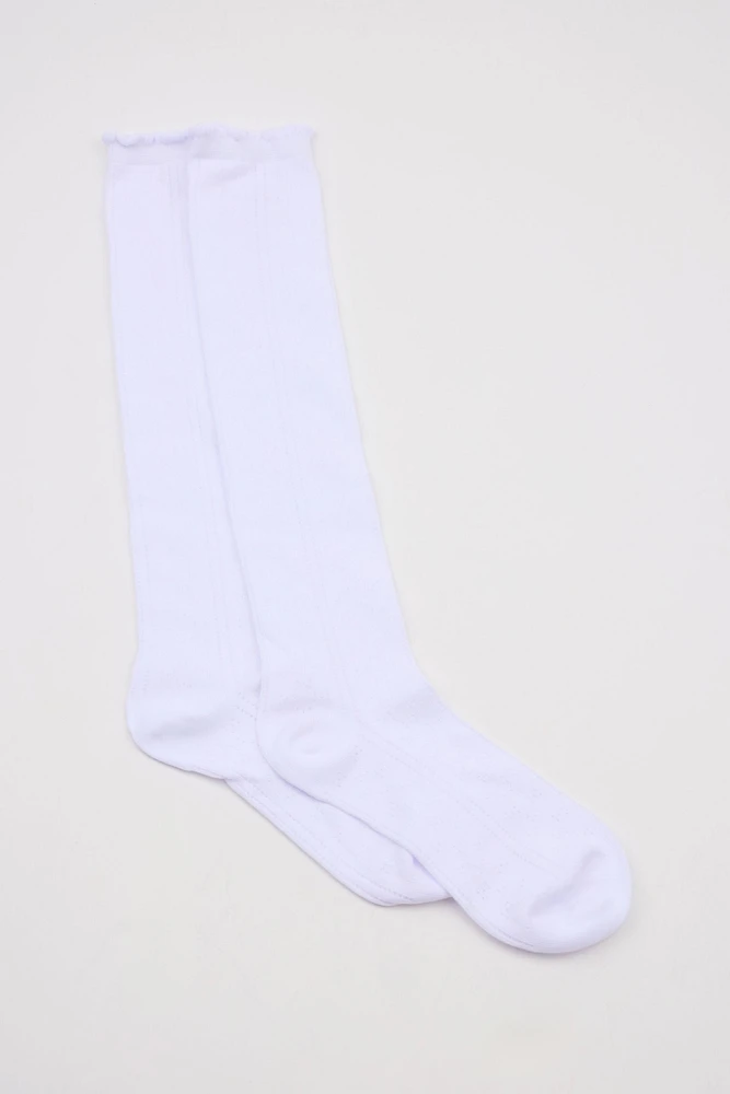 Pointelle Knee High Socks