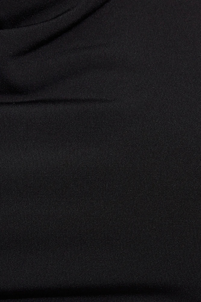 High Neck Cowl Top