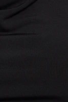 High Neck Cowl Top