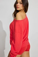 Sweatshirt SoftTerry à épaules dégagées
