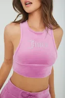 JUICY COUTURE Bling Velour Racerback Tank