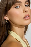 3 Pack It's A Catch Hoop Earrings